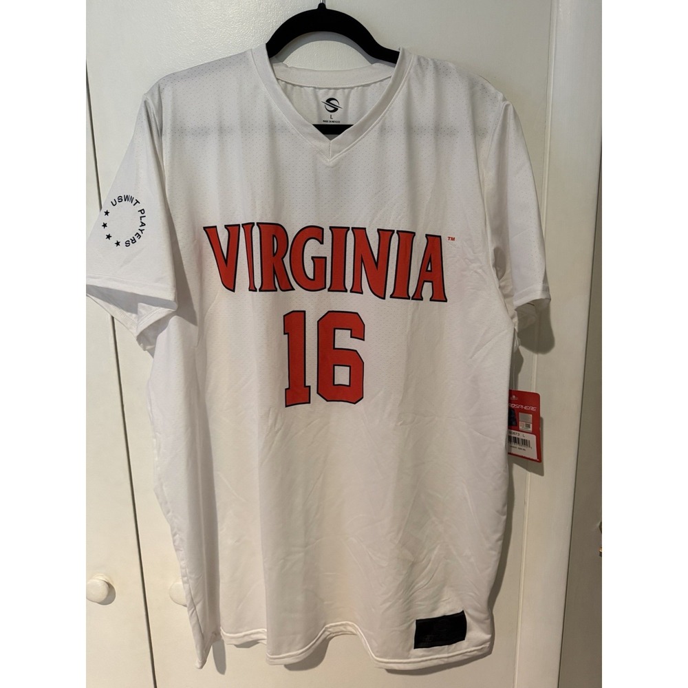 ProSphere Virginia Cavaliers Emily Sonnett 16 Soccer Jersey White Womens Large
